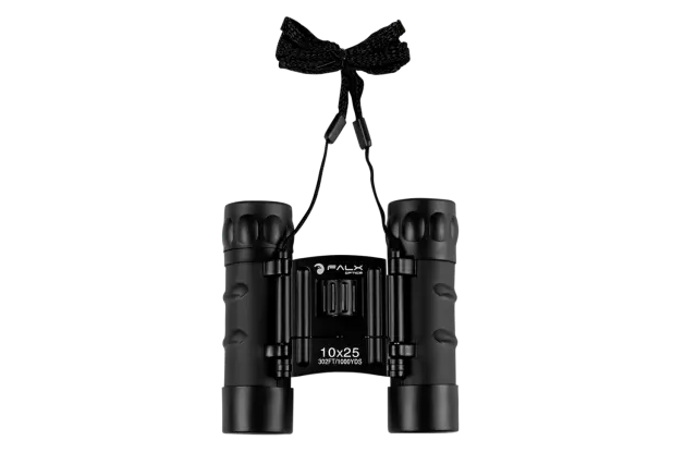 FALX Optics Compact 10x25mm Κιάλια Αναδιπλούμενα Roof BAK-7 Μαύρα 2