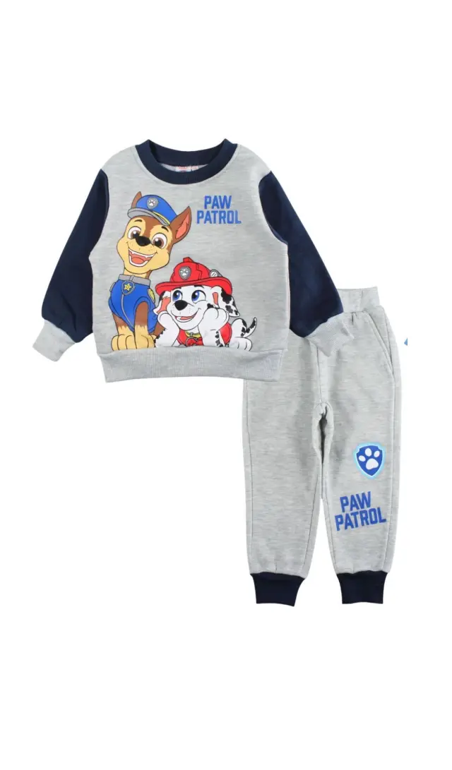 Paw Patrol Σετ Παιδική Φόρμα Jogging για Αγόρια Γκρι 2