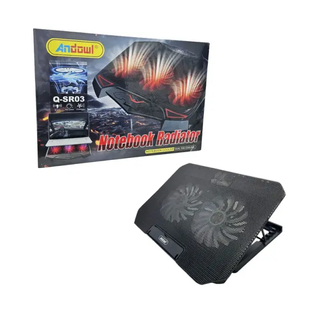 Andowl Βάση Ψύξης Laptop με Διπλούς Ανεμιστήρες LED Q-SR03 - Notebook Radiator 0751113