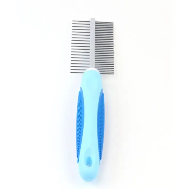 Διπλή Χτένα Για Κατοικίδια Μπλε 22cm 3