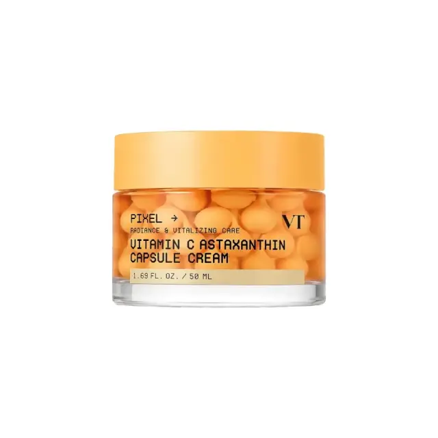 VT Cosmetics Vitamin C Astaxanthin Capsule Cream Κρέμα Προσώπου με Ασταξανθίνη για Λάμψη, 50ml