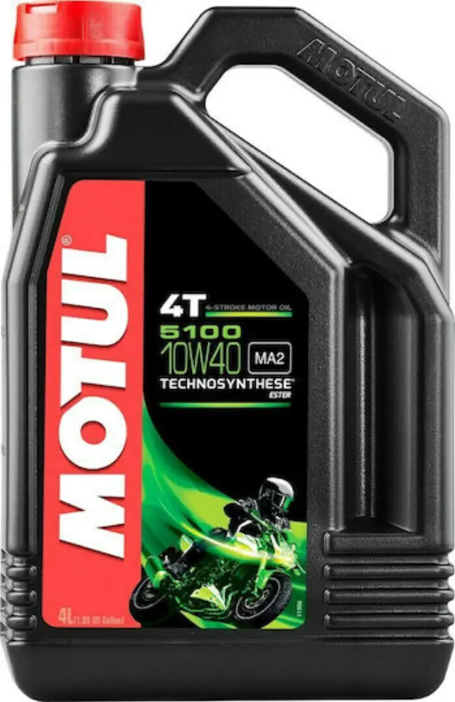 Motul 5100 4T 10W-40 Ημισυνθετικό Λάδι Μοτοσυκλέτας για Τετράχρονους Κινητήρες 4lt