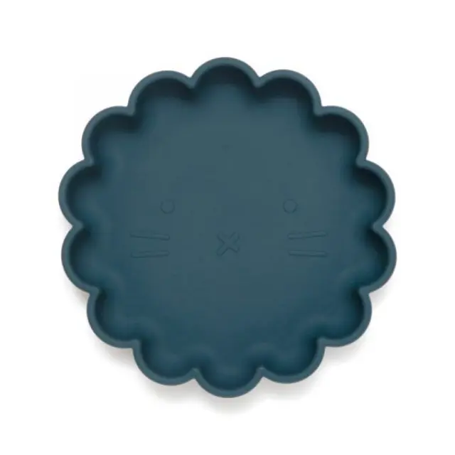 Petit Monkey – Πιάτο Σιλικόνης Lion - Balsam Blue