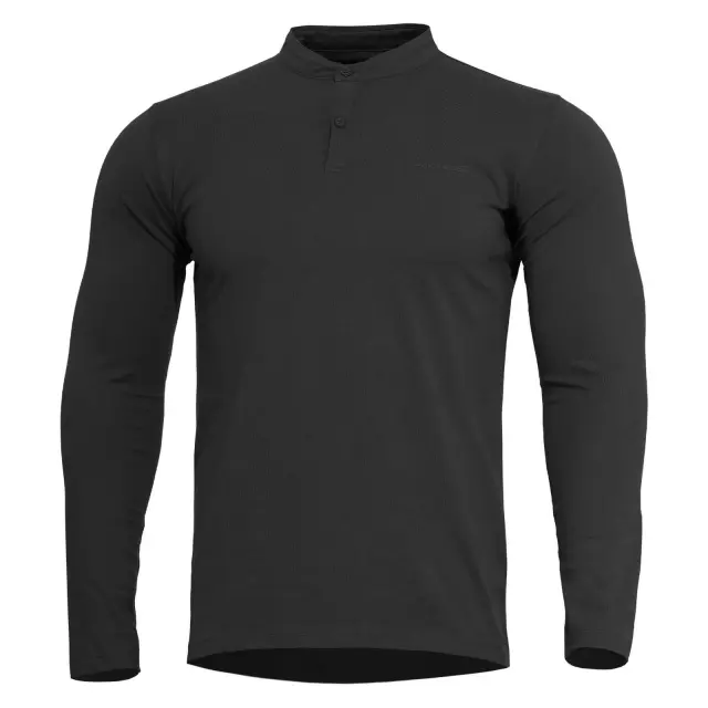 Pentagon Romeo 2.0 Henley Shirt-Μπλούζα για Τακτική -Καθημερινή Χρήση - 01-Black-Μαύρο