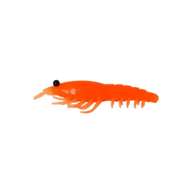 Σιλικονούχο Nikko Soft Shell Shrimp 7.6cm 4τμχ Αρωματισμένη Γαρίδα UV Orange