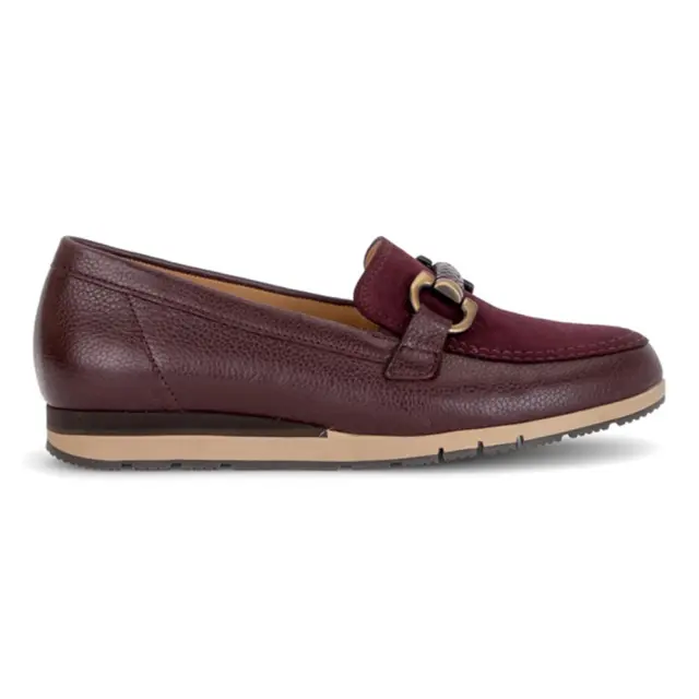 Gabor Μοκασίνια-Loafers Γυναικείο δέρμα/δέρμα Nubuck Μπορντώ GAB/400402 005-VINO - 37