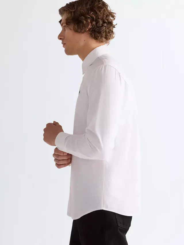 Wrangler Ανδρικό Πουκάμισο Oxford 112350485 – White Oxford - 3XL 3