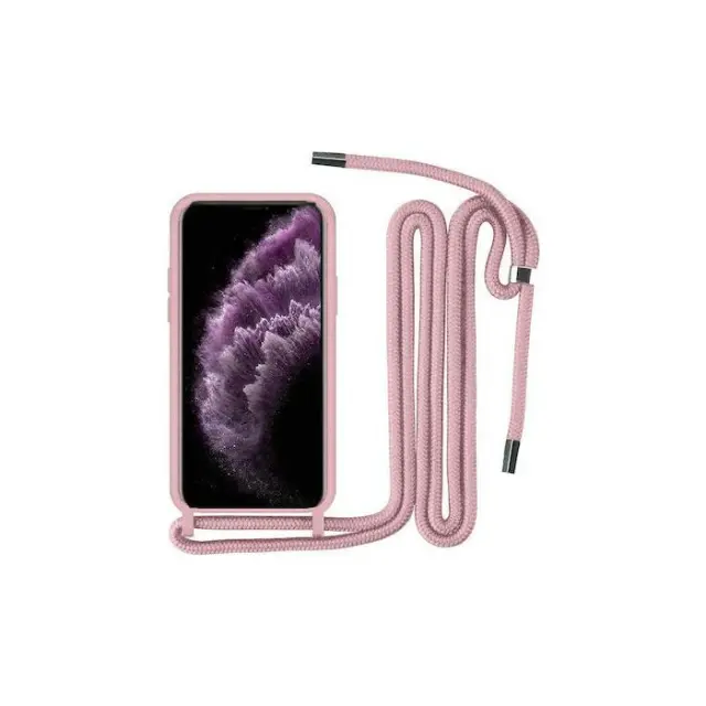 Θήκη Σιλικόνης με Κορδόνι για Apple – iPhone 13 Pro – Μπεζ