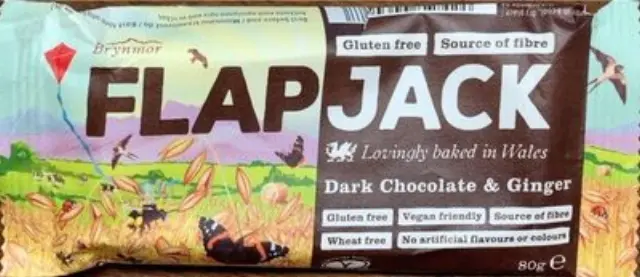 Wholebake Μπάρα Βρώμης / Flapjack με Dark Chocolate & Ginger 80gr