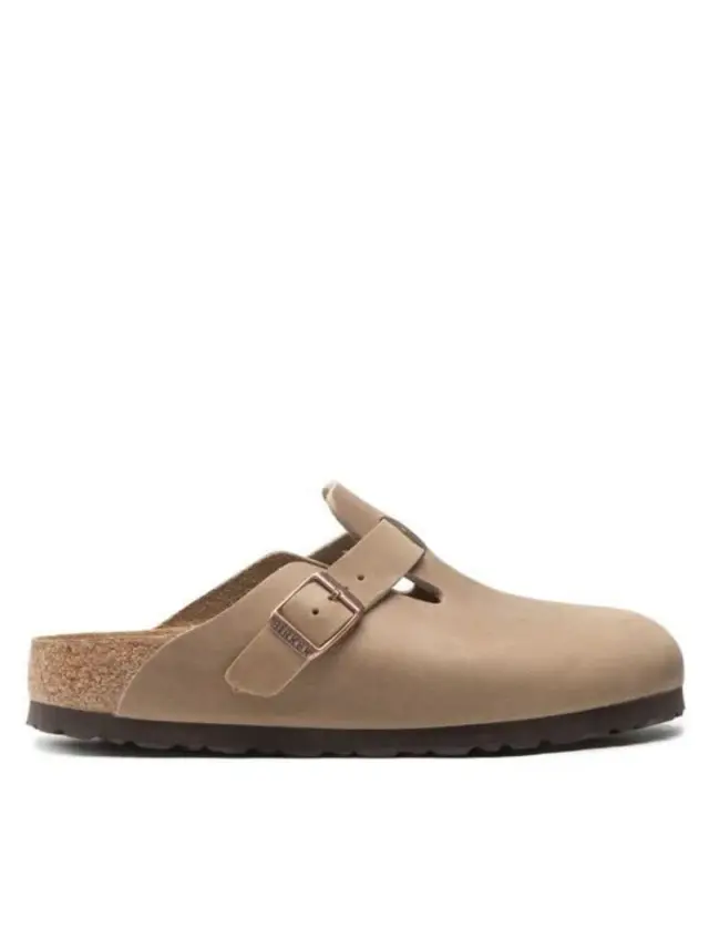 Birkenstock Σαμπώ Επαγγελματικό δέρμα suede Άσπρο BIR/BOSTON 960811 TABACC R 3