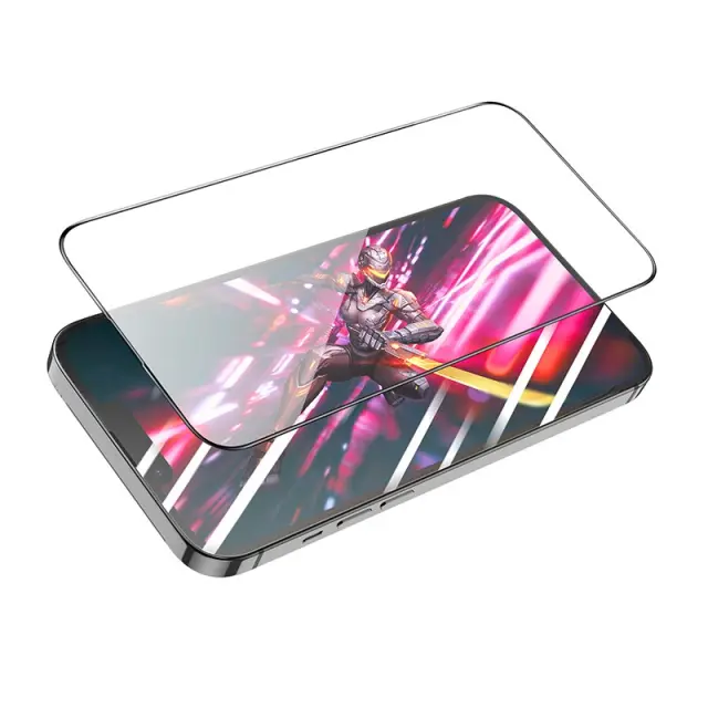 Tempered Glass Hoco Premium Series A34 9D Large Arc Dustproof Anti-glare 0.4mm για Apple iPhone 15 iPhone 16 3