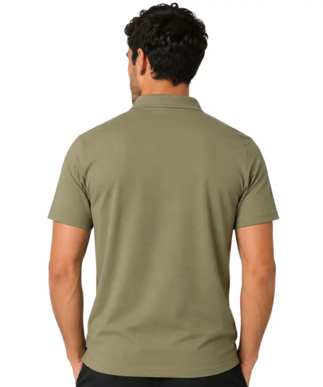 Lotto - Ανδρικό Κοντομάνικο Polo Athletic Regular Fit Dry-Tech 468840-SNIPER Χακί 2