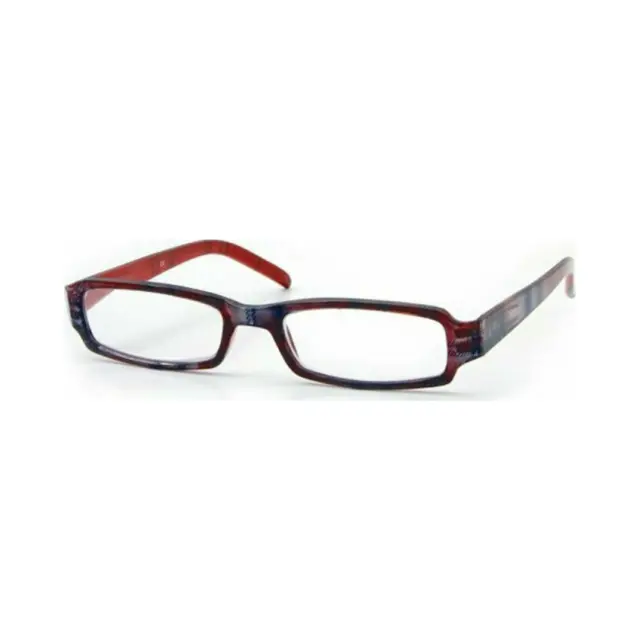 EyeLead Optical E115 Γυαλιά Διαβάσματος Unisex Κόκκινο Καρώ με Κοκάλινο Σκελετό +1.50, 1 ζευγάρι +1.50