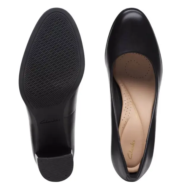 Clarks Freva85 Court Black Black Leather - 41