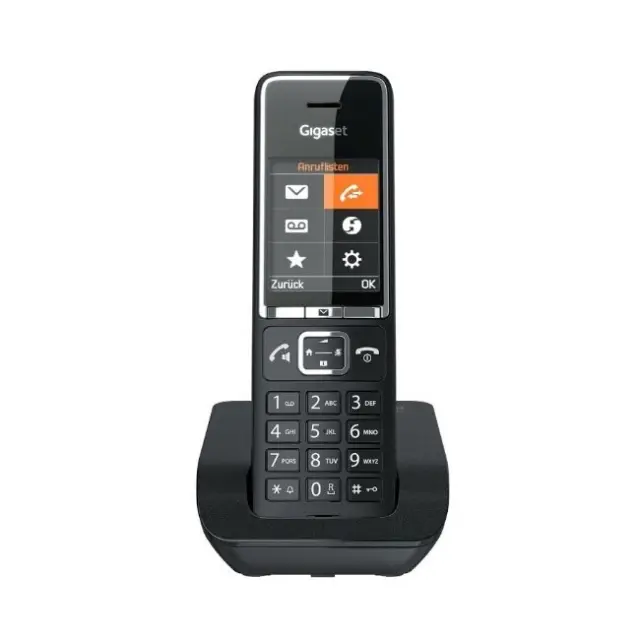Gigaset Ασύρματο Τηλέφωνο Comfort 550 Black/Chrome (S30852-H3001-D204)