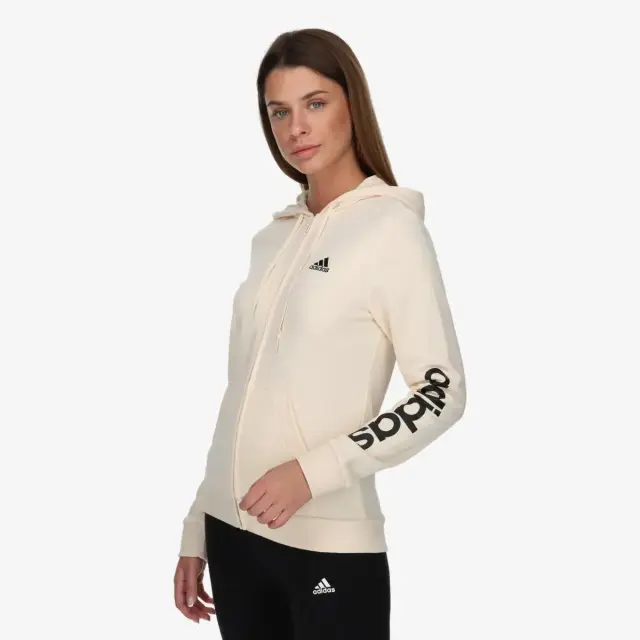 Adidas Essentials Logo Full Zip Γυναικεία Ζακέτα Φούτερ με Κουκούλα HL2066 - L 2