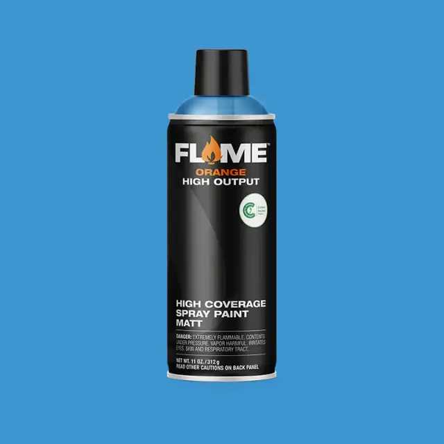 Flame Orange Spray Paint 400ml FO-508 Light Blue