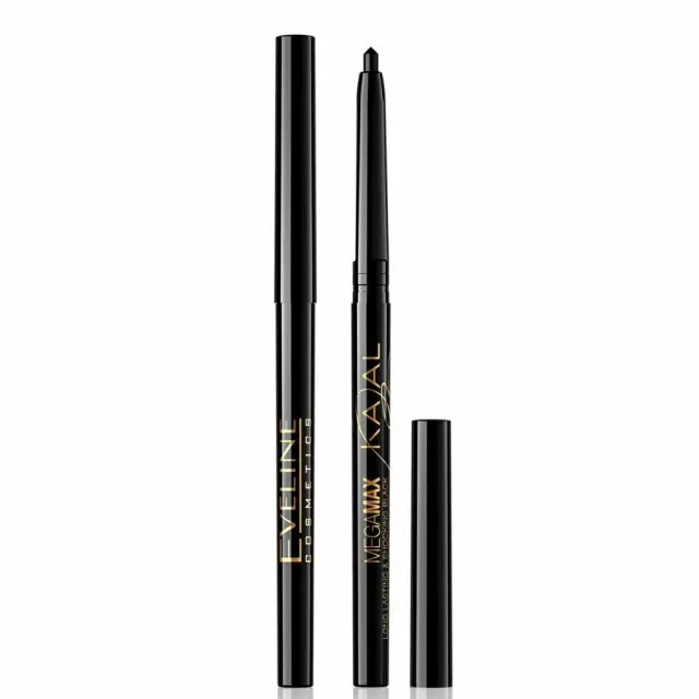 Eveline Megamax Kajal Eyeliner Pencil - Black