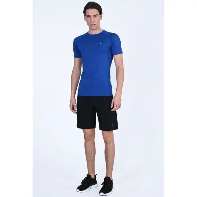 Magnetic North Compression S/S T-Shirt (50027-ROYAL BLUE) - Μπλέ 2