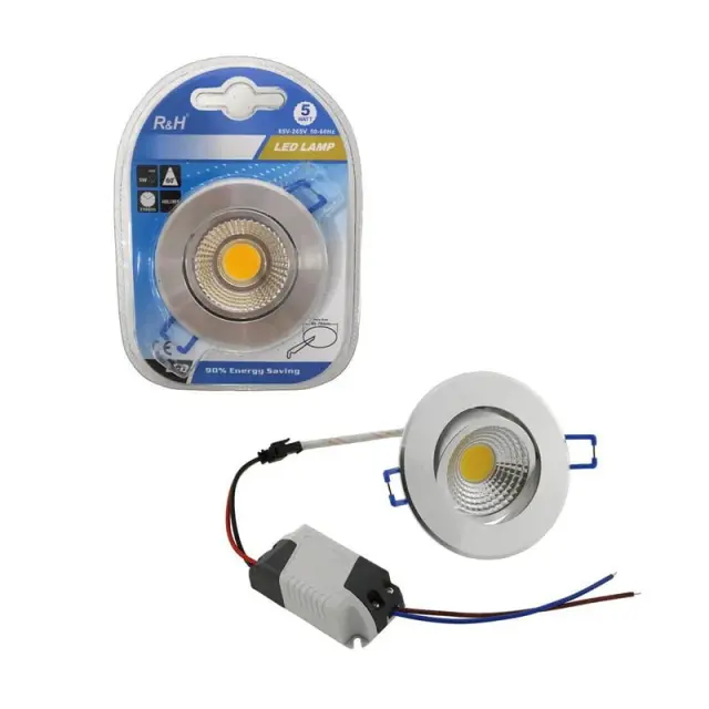 R&H LED λάμπα σποτάκι θερμός φωτισμός 5W 50-60Hz - LED lamp 0114040