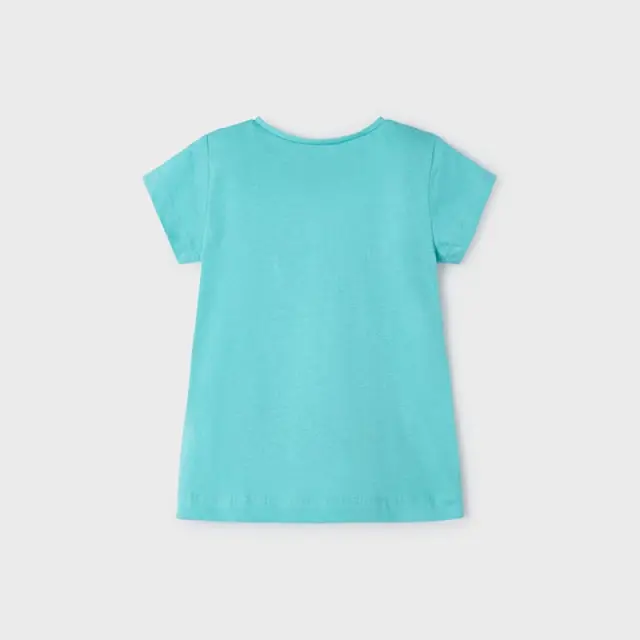 Mini 2 έως 10 ετών Μπλούζα σταμπωτή Better Cotton πετρόλ - 7Ε 3
