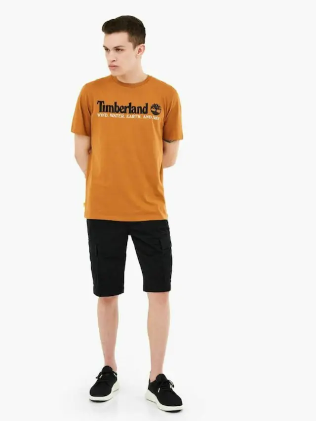 TIMBERLAND WWES FRONT TEE ΜΠΛΟΥΖΑ ΑΝΔΡΙΚΗ ORANGE