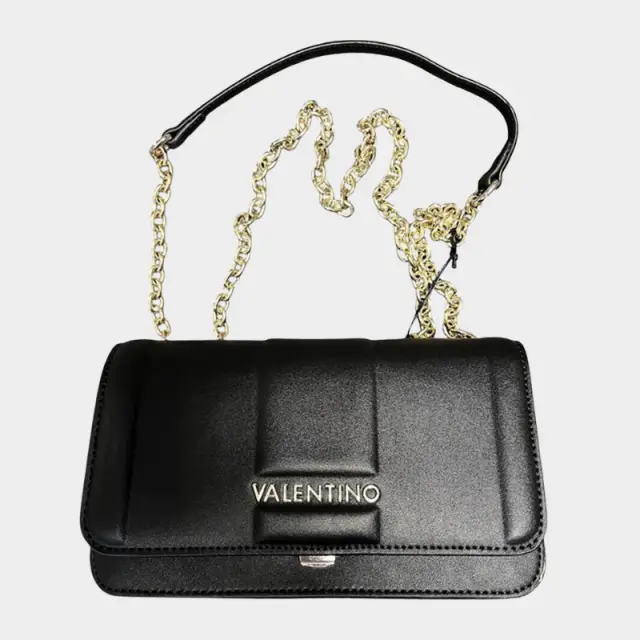 Valentino Bags - Γυναικεία Τσάντα Χιαστί Brass VBS8G609-001 Μαύρο