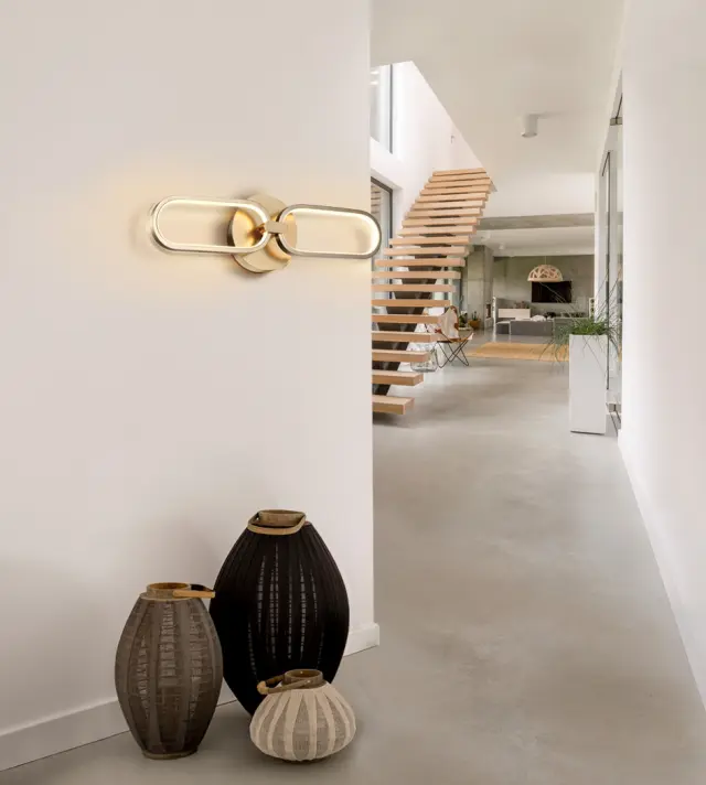 COLETTE WALL LAMP 2L ROSE GOLD φωτιστικό τοίχου Ροζ χρυσό