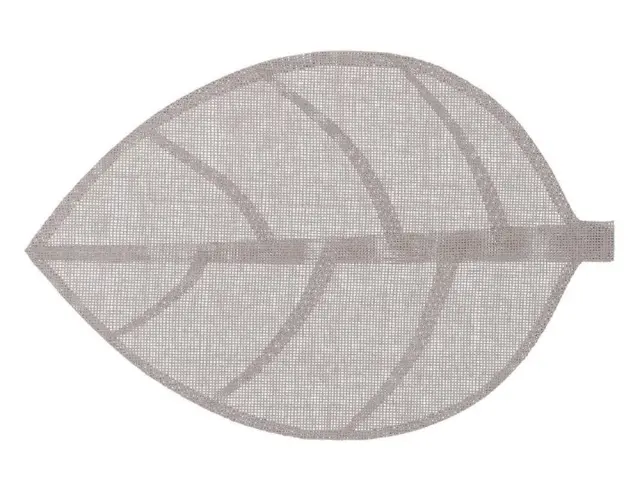 Σουπλά Secret de Gourmet σε σχήμα φύλλου, με διαστάσεις 50x33cm - Light Grey 118842K 3
