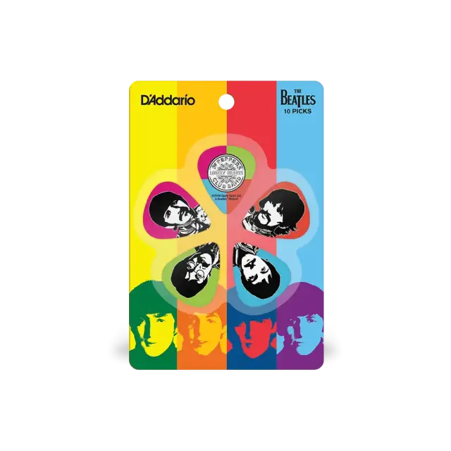 D'Addario 1CWH6-10B6 Beatles Sgt. Pepper's Lonely Hearts Club Band 50th Ann. Πένες Medium-Heavy (Συσκευασία 10 τμχ)