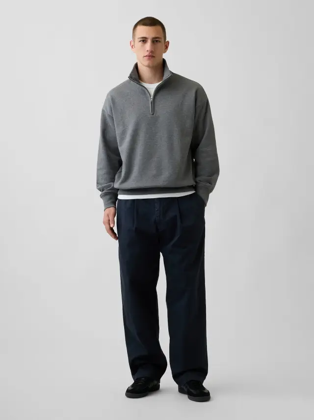Ανδρικό Παντελόνι Khakis σε Baggy Γραμμή moonless night