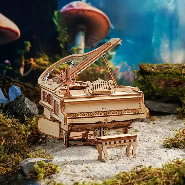 Robotime Mechanical Music Box Magic Piano AMK81 2