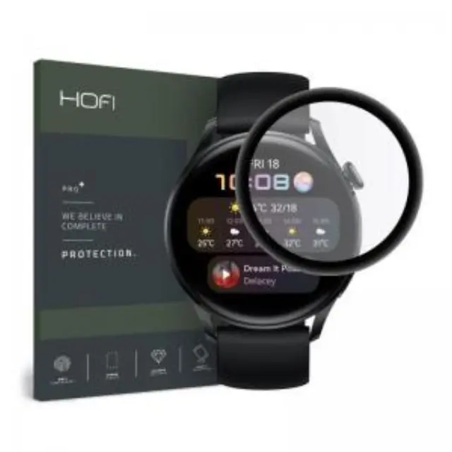 Hybrid Nano Glass Hofi Pro+ Huawei Watch 3 46mm Μαύρο (1 τεμ.) N56809 2