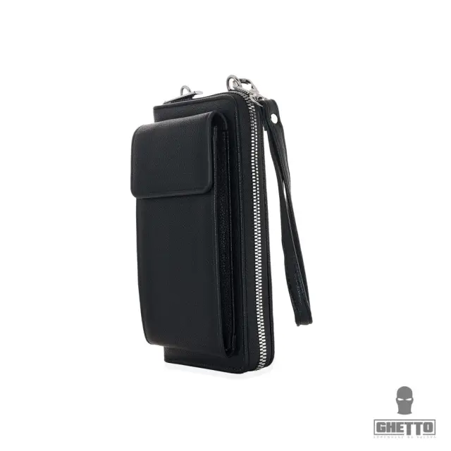 Ghetto Mini Crossbody Phone Bag with Adjustable Strap Black