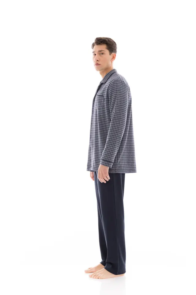 W-M686 - Type - PYJAMA BUTTONED JACQUARD PETITE PLAID - XL 3