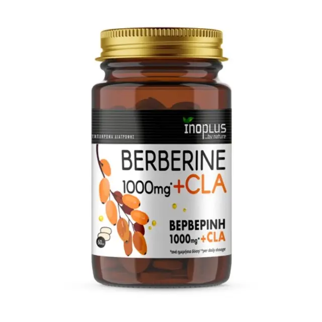 Inoplus Βερβερίνη (Berberine) 1000mg+CLA 60 Κάψουλες