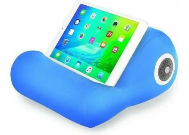 Μαξιλάρι βάση κινητού και τάμπλετ με ηχείο Bluetooth μπλε NL18 EZRA