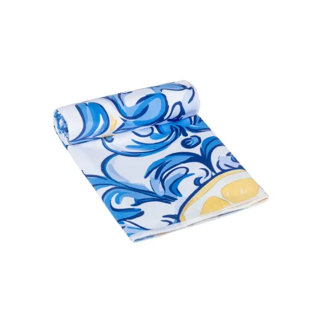 Estia Πετσετα Θαλασσης Microfiber με Τσαντάκι 90x180 cm Amalfi Coast