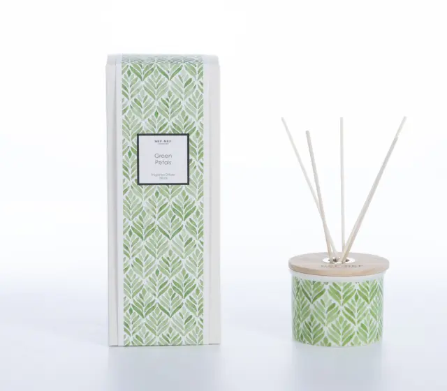 ΑΡΩΜΑΤΙΚΟ ΧΩΡΟΥ ME ΣΤΙΚΣ GREEN PETALS 200ml NEF-NEF HOMEWARE GREEN