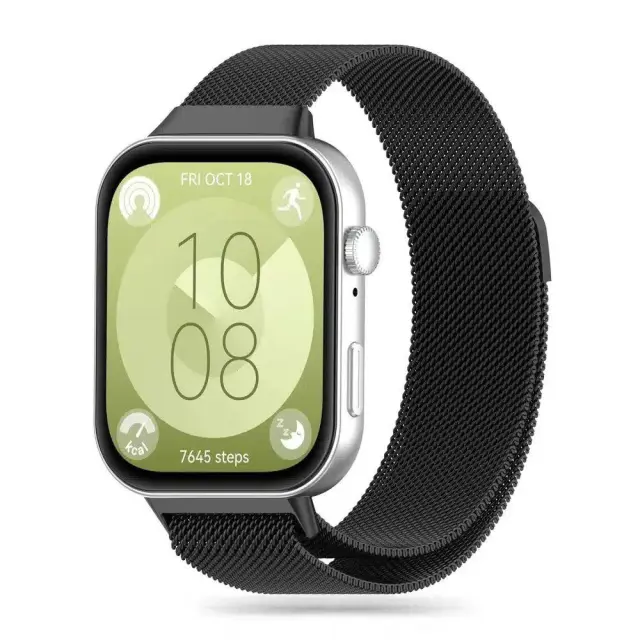 Tech-Protect® Milanese Λουράκι για Huawei Watch Fit 3/4/4 Pro/5/5 Pro- Black