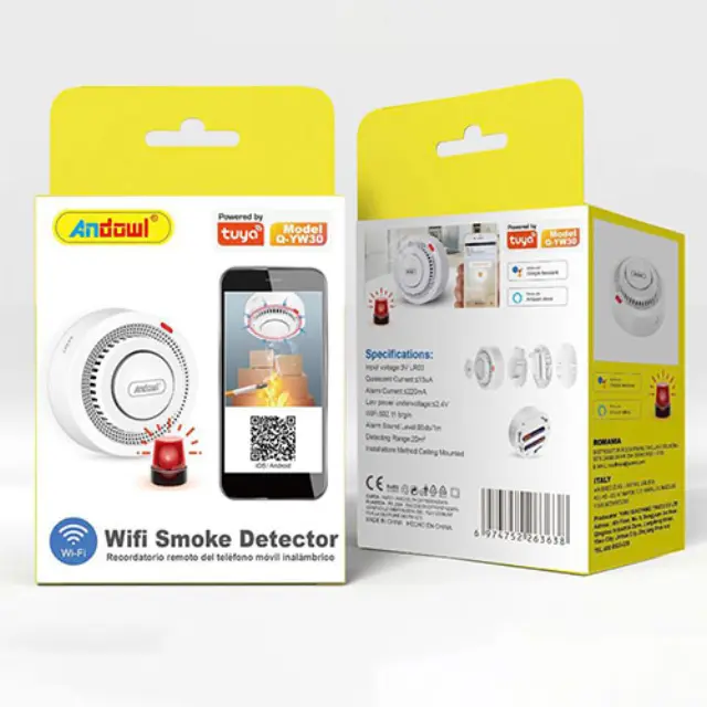 Andowl Q-YW30 WiFi Αυτόνομος Ανιχνευτής Καπνού 2