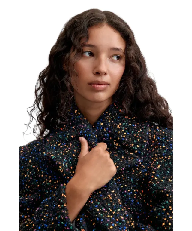 Desigual - Γυναικείο Ημίπαλτο Bottone 26WWEW21-2000 Μαύρο 3
