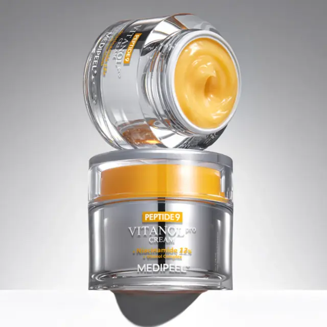 MEDIPEEL Peptide 9 Vitanol Pro Cream - Αντιγηραντική Κρέμα Προσώπου κατά των Πανάδων με Νιασιναμίδη 50gr 3