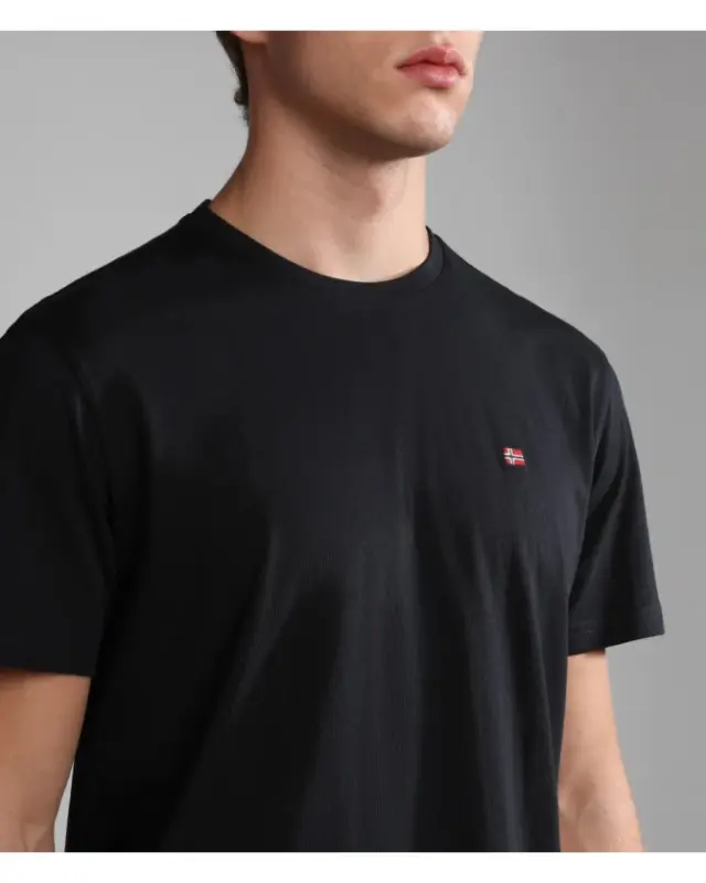 Napapijri - Ανδρικό T-shirt Salis Ss Sum Regular Fit NP0A4H8D-041 Mαύρο - S 3