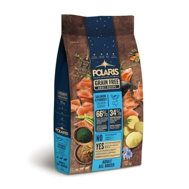 POLARIS with salmon and turkey - dry dog food - 12kg