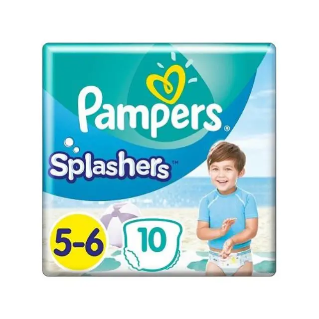 Pampers Splashers No 5-6 (14+kg) Πάνα-Μαγιό μίας Χρήσης, 10τμχ
