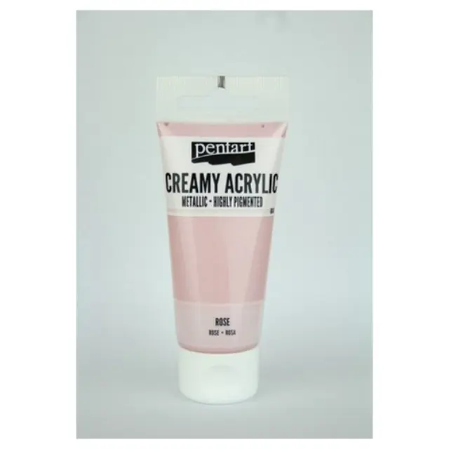Χρώμα ακρυλικό Creamy 60ml Pentart - Metallic Rose