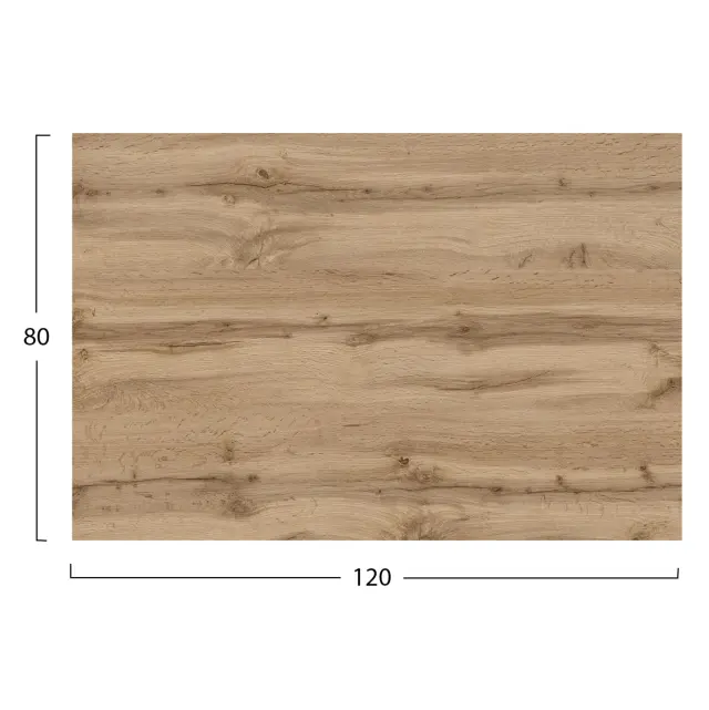 ΕΠΙΦΑΝΕΙΑ ΤΡΑΠΕΖΙΟΥ HPL ΟΡΘΟΓΩΝΙΑ FB95840.36 SONAMA OAK 120x80εκ. 2
