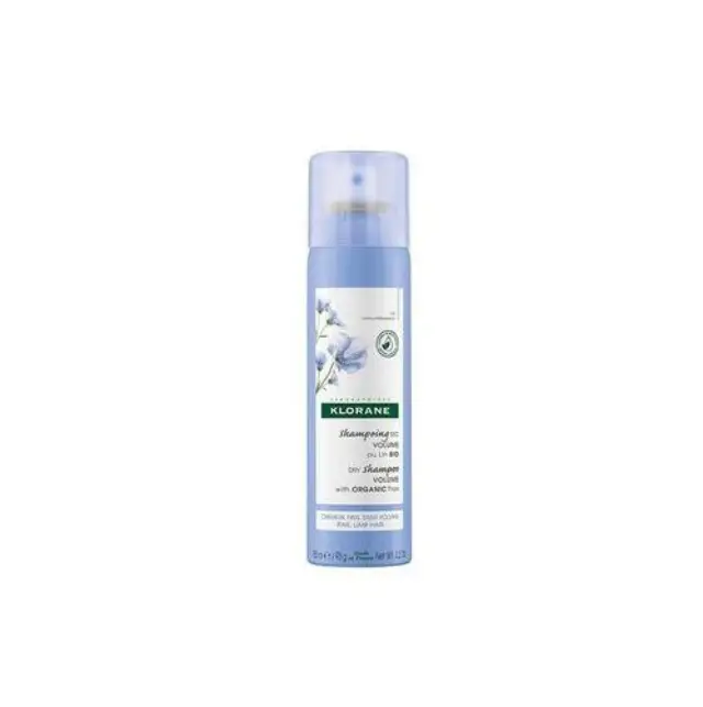 Klorane Linum Dry Shampoo Volume with Organic Flax Ξηρό Σαμπουάν για Όγκο με Ίνες Βιολογικού Λιναριού, 150ml