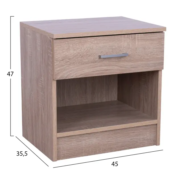ΚΟΜΟΔΙΝΟ ΜΕ 1 ΣΥΡΤΑΡΙ SONAMA 45x35,5x47Υ εκ. FB92345.01 2